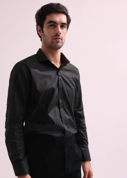 Aditya Roy Kapur In Our Black Double Layered Indo Western Jacket With Shirt And Pant