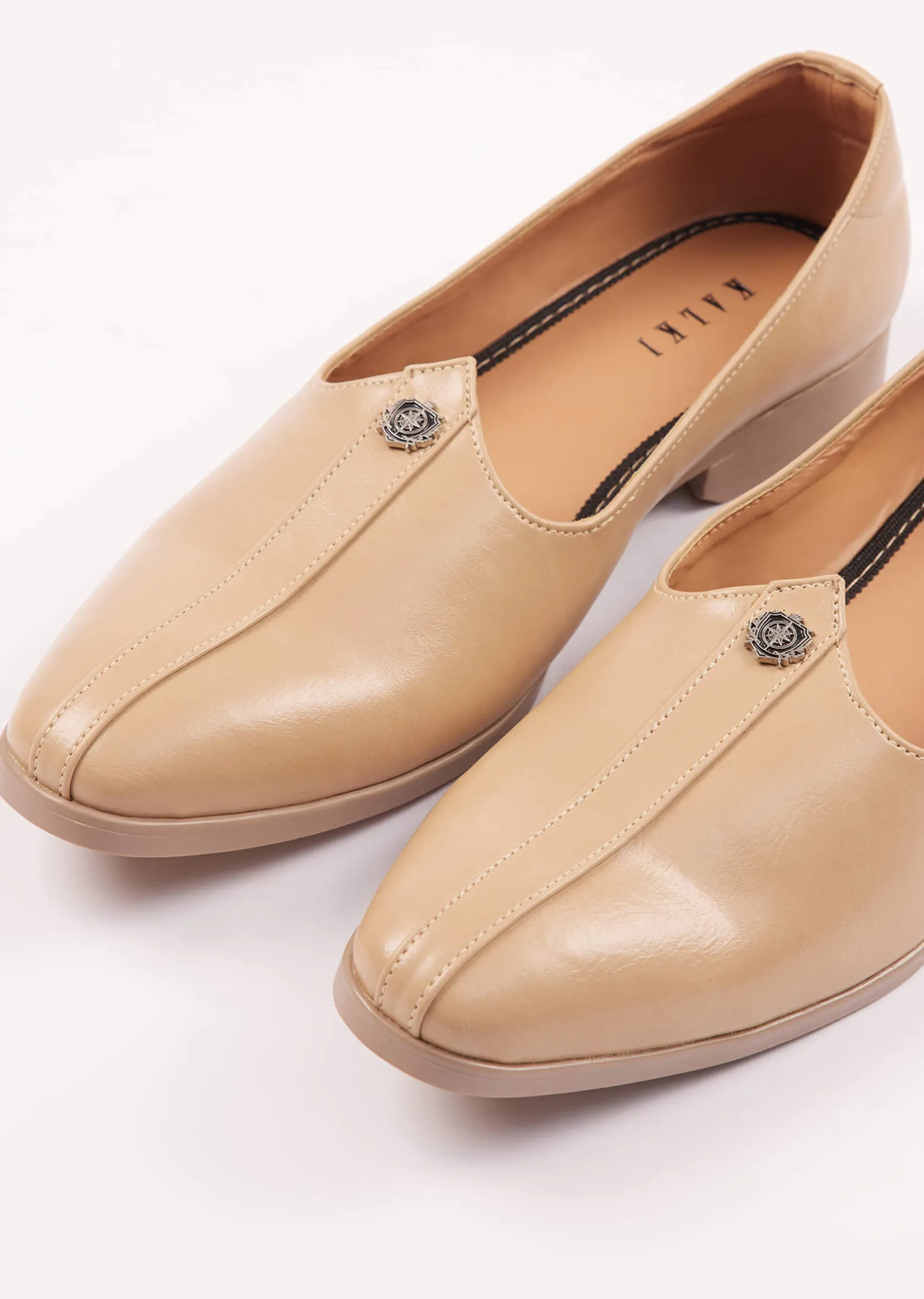 Beige Formal Juttis For Men