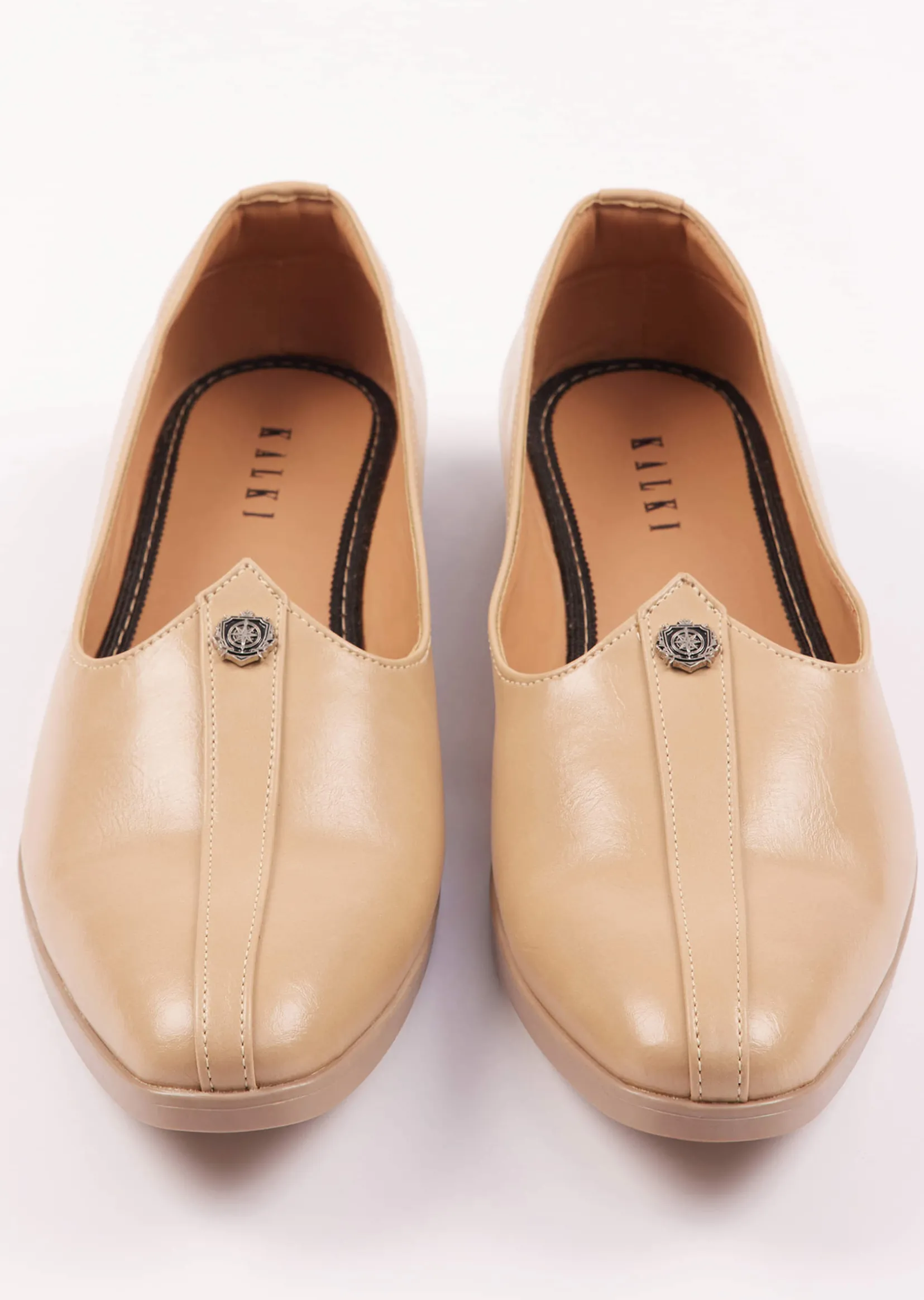 Beige Formal Juttis For Men