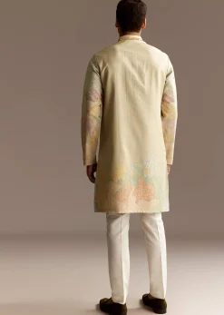 Beige Mirror Kurta Set