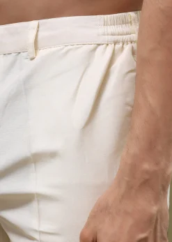 Beige Printed Kurta Set For Men
