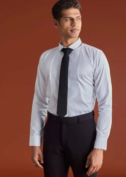 Black Cutdana Embroidereid Tuxedo Set With Accessories