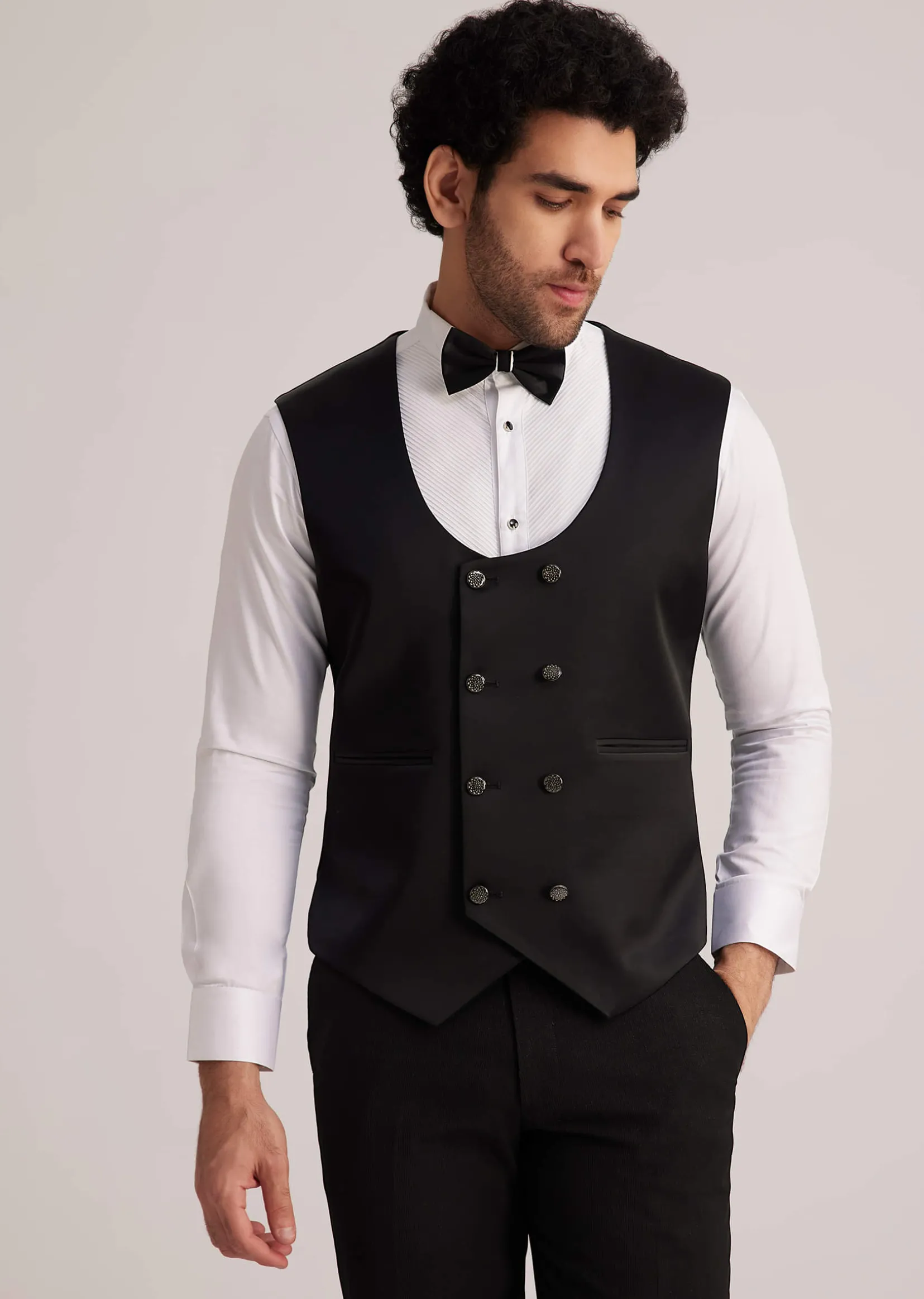 Black Embellished Tuxedo