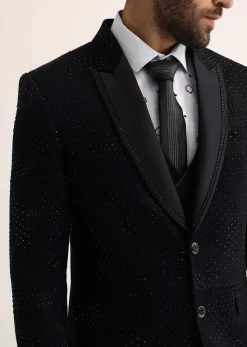 Black Embroidered Tuxedo
