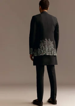 Black Jodhpuri Kurta Set