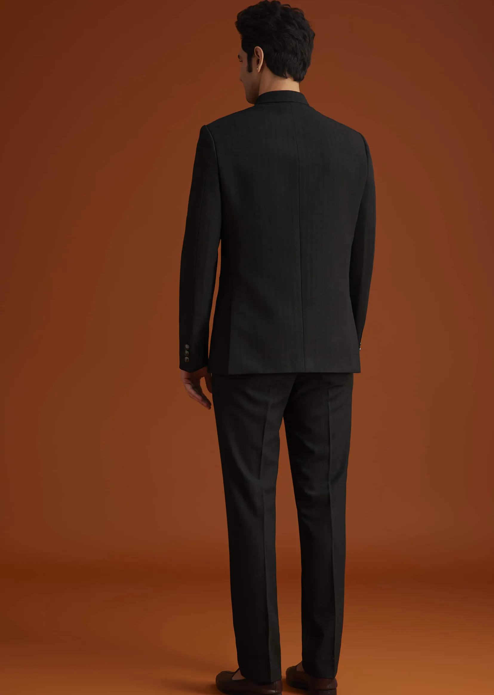 Black Jodhpuri Suit