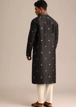 Black Mirror Work Kurta Set