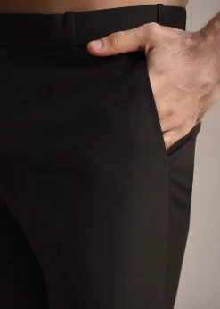 Black Rayon Angrakha Jodhpuri Suit