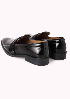 Black Textured Juttis