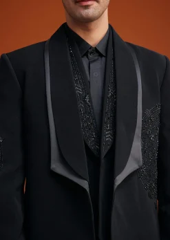 Black Tuxedo With Embroidery