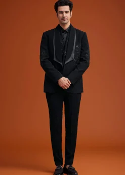 Black Tuxedo With Embroidery