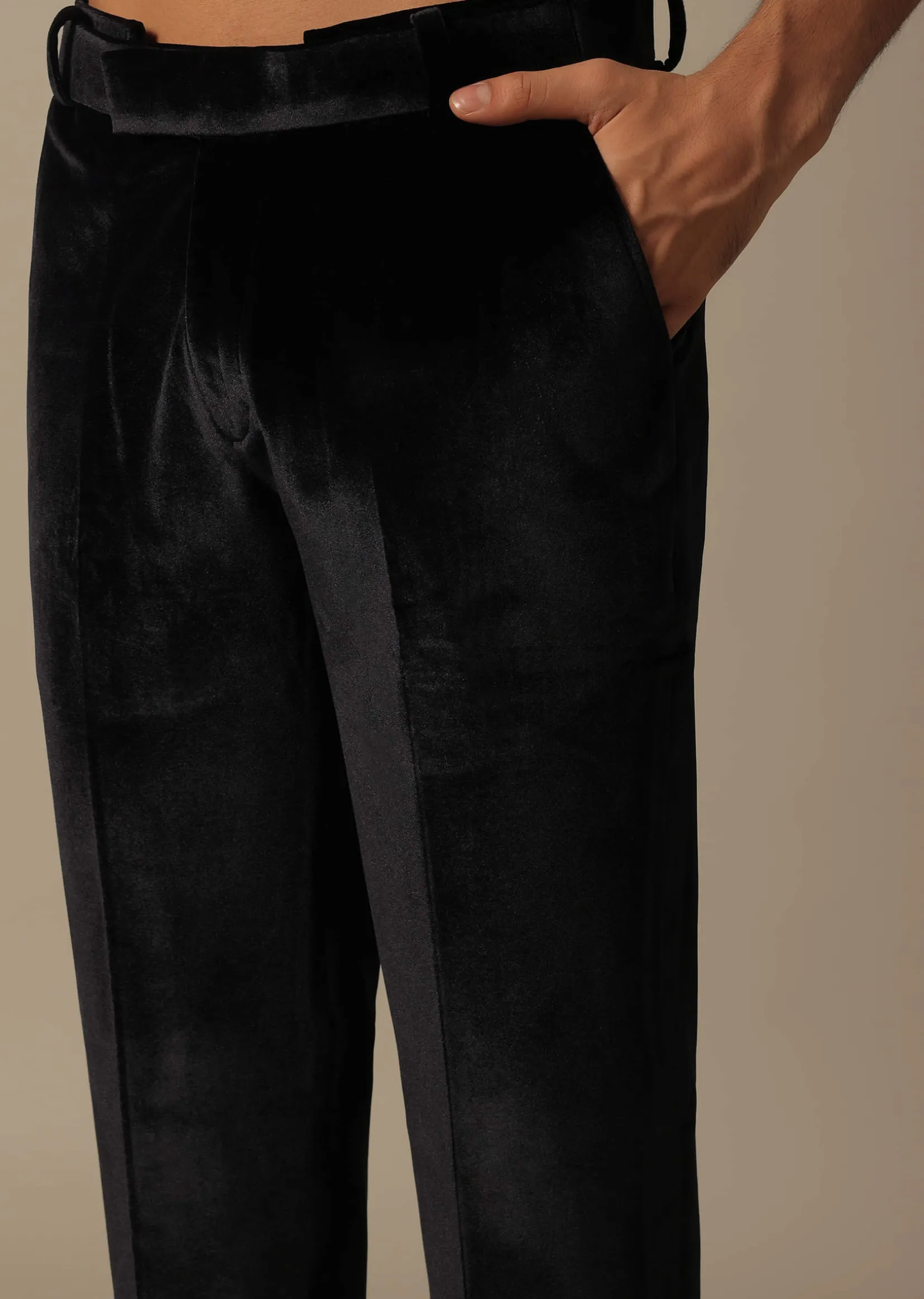 Black Velvet Indowestern For Receptions