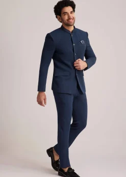 Blue Classic Jodhpuri Suit