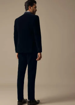 Blue Velvet Tuxedo Set For Men