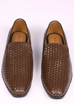 Brown Vegan Leather Jutti