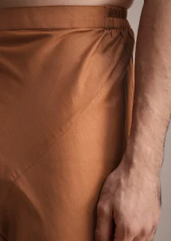 Brown Zari Embroidered Sherwani Suit With Mandarin Collar