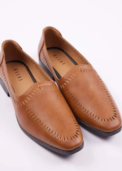 Classic Brown Ethnic Juttis For Men