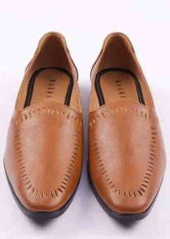 Classic Brown Ethnic Juttis For Men