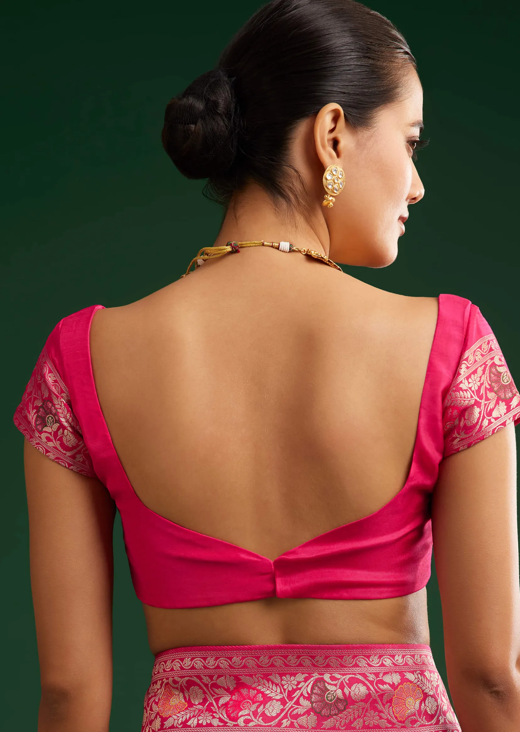 Classic Red Dola Silk Saree With Zari Detailing