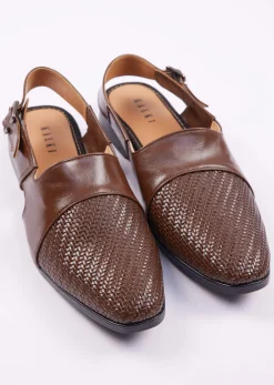 Dark Brown Ethnic Juttis For Men
