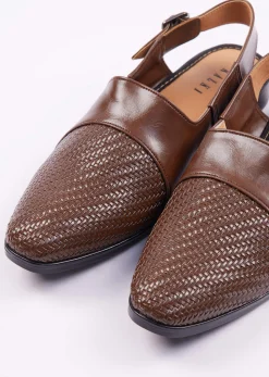 Dark Brown Ethnic Juttis For Men