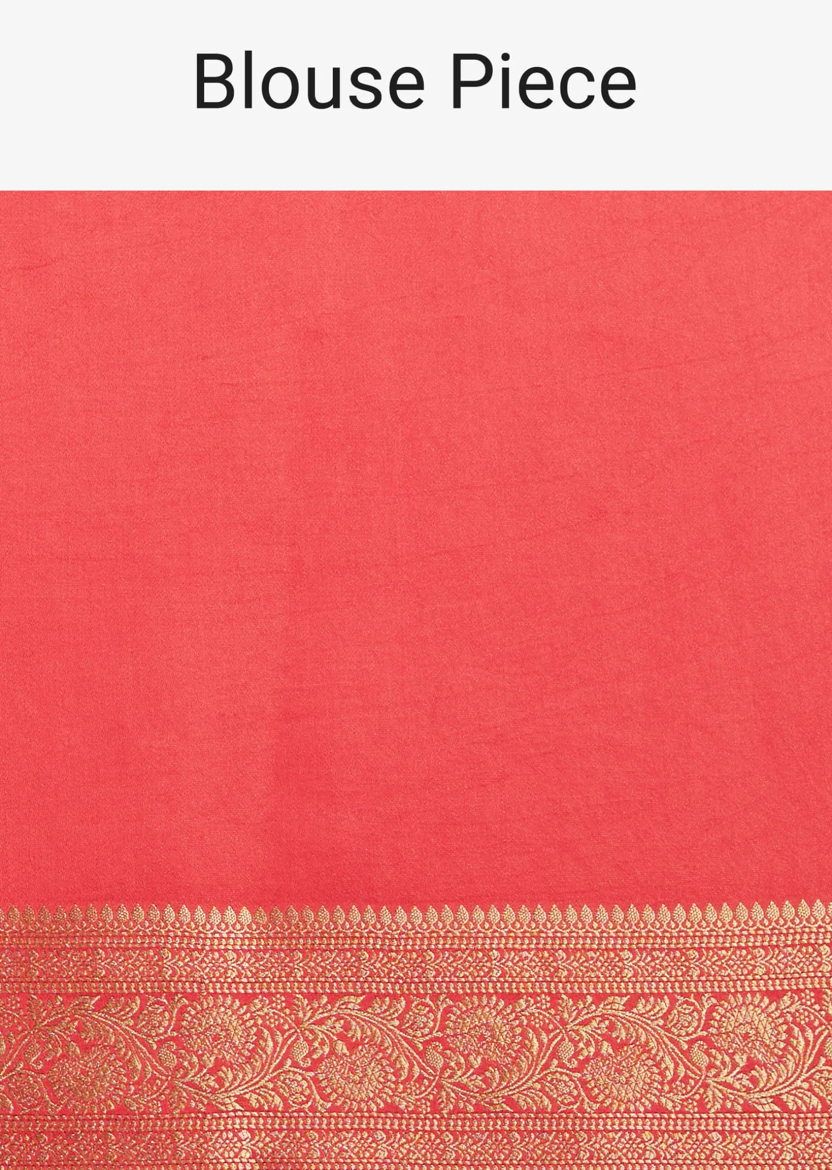 Dusky Orange Tissue Silk Saree With Zari Border And Butti Work