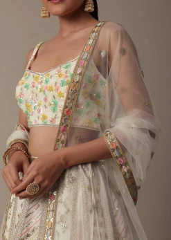 Elegant White Lehenga Choli Set