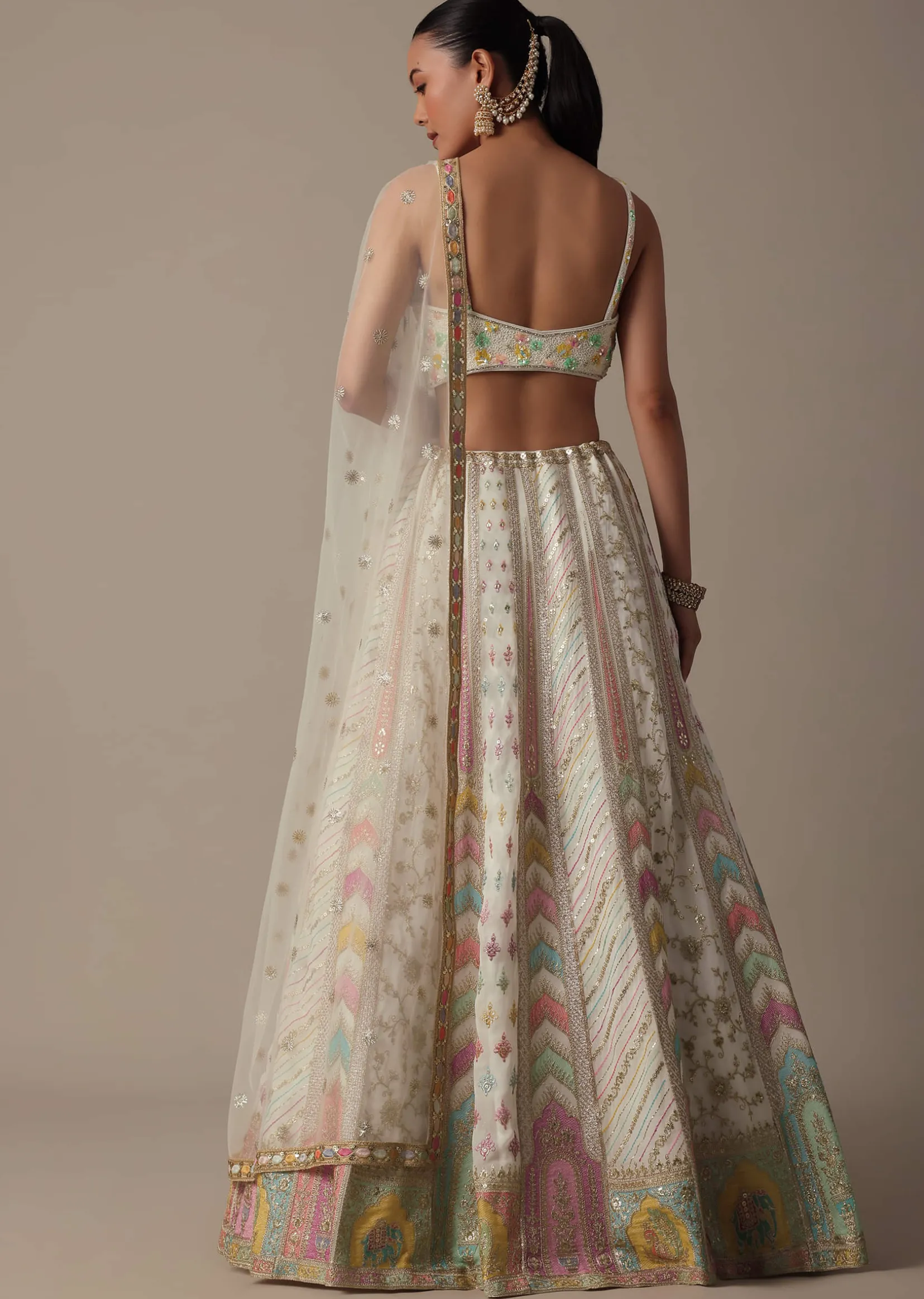 Elegant White Lehenga Choli Set