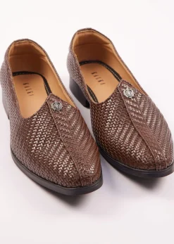 Ethnic Juttis For Men In Dark Brown