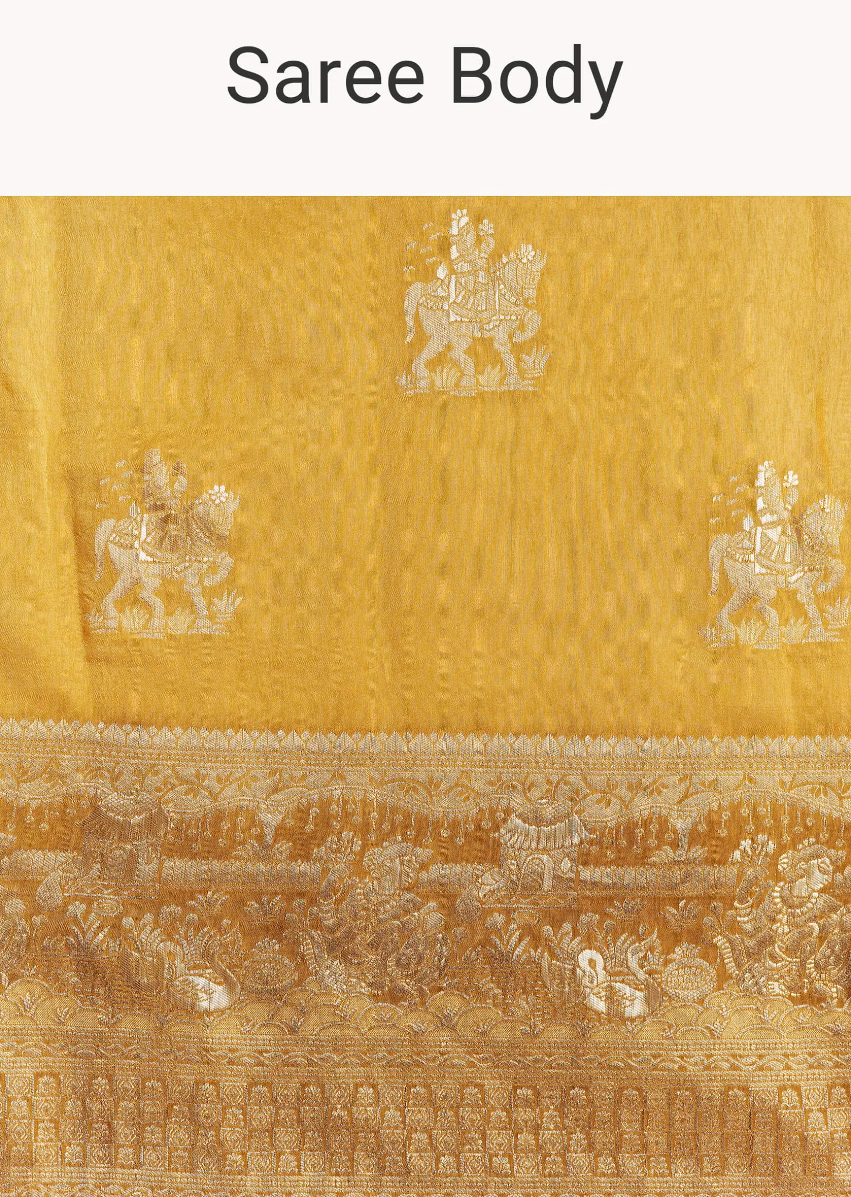 Georgette Saree With All Over Butti Woven Design