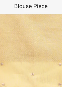 Gold Tissue Chanderi Rangkart Saree with Zardosi Work