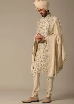 Golden Grandeur Sherwani Set