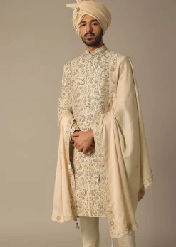 Golden Grandeur Sherwani Set