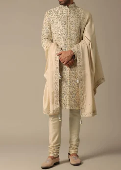 Golden Grandeur Sherwani Set