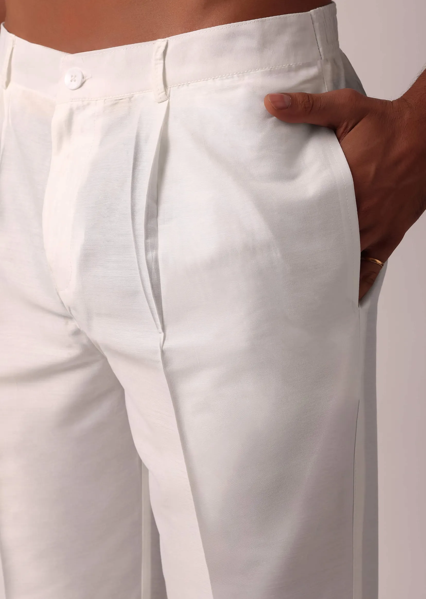 Graceful Pink Silk Kurta Set For Men