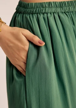 Green Chinon Zardosi Palazzo Suit