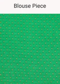 Green Cotton Kota Dual Shaded Hand Dyed Leheriya Saree With Zari Weave Border