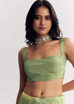 Green Dola Silk Paithani Saree With Dollar Butti And Multicolor Motif