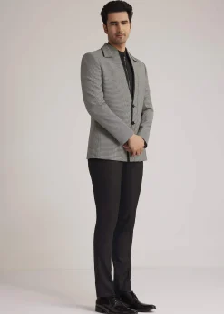 Grey Terry Rayon Suit Set