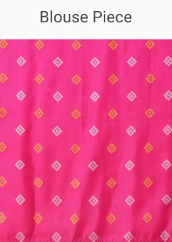 High-Risk Red Woven Ombre Saree In Organza
