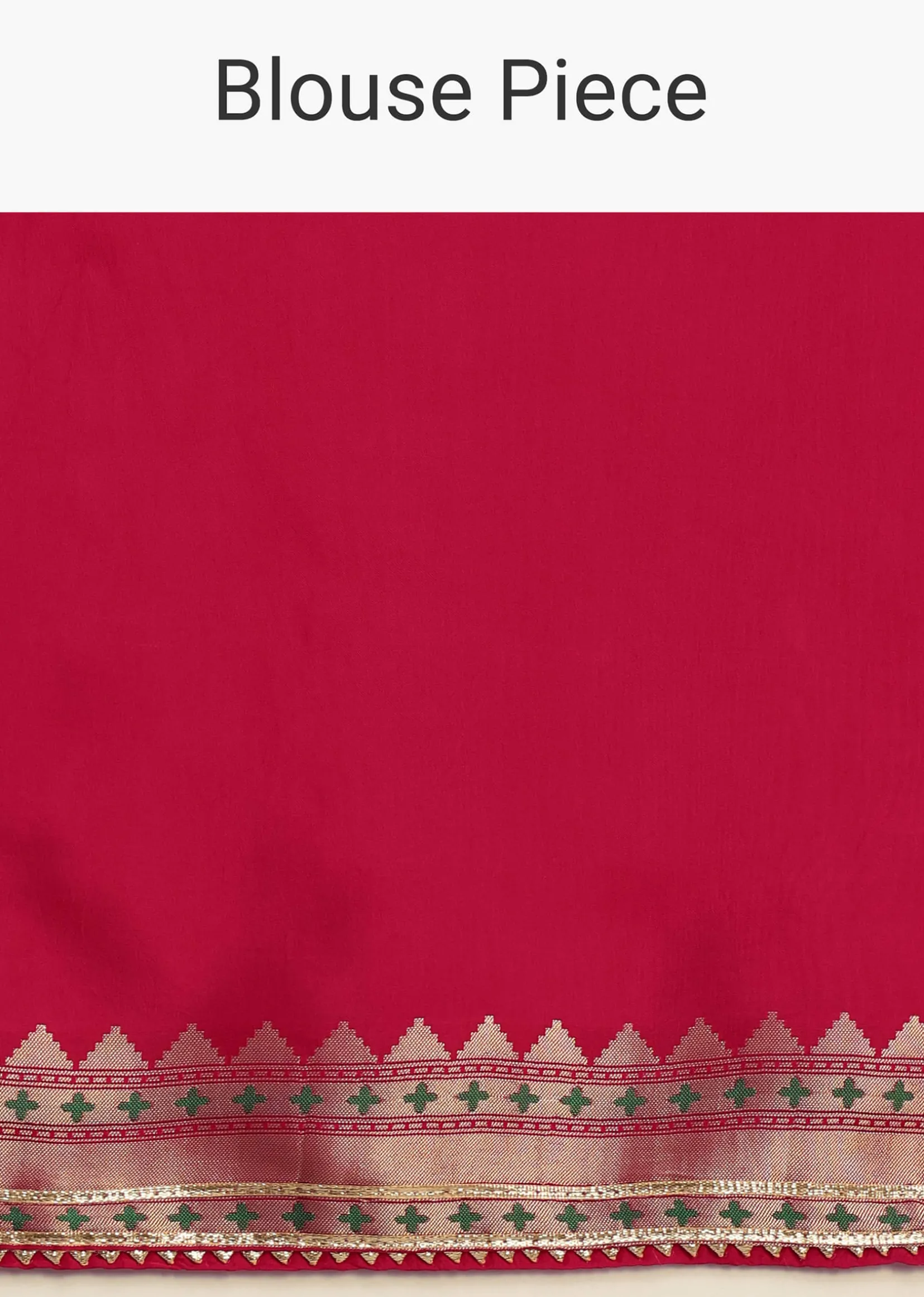 Hot Pink Woven Bandhani Silk Saree With Paithani Border Pallu And Unstitched Blouse