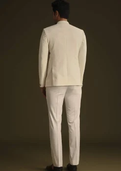 Ivory Jodhpuri Suit With Tailored Trousers