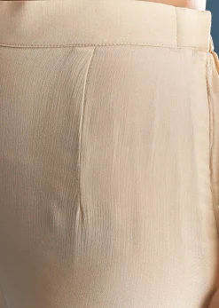 Ivory Tissue Kurta Sharara Suit With Sequins And Cut Dana Work