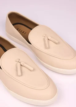 Ivory Vegan Leather Tassel Jutti