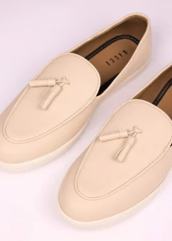 Ivory Vegan Leather Tassel Jutti