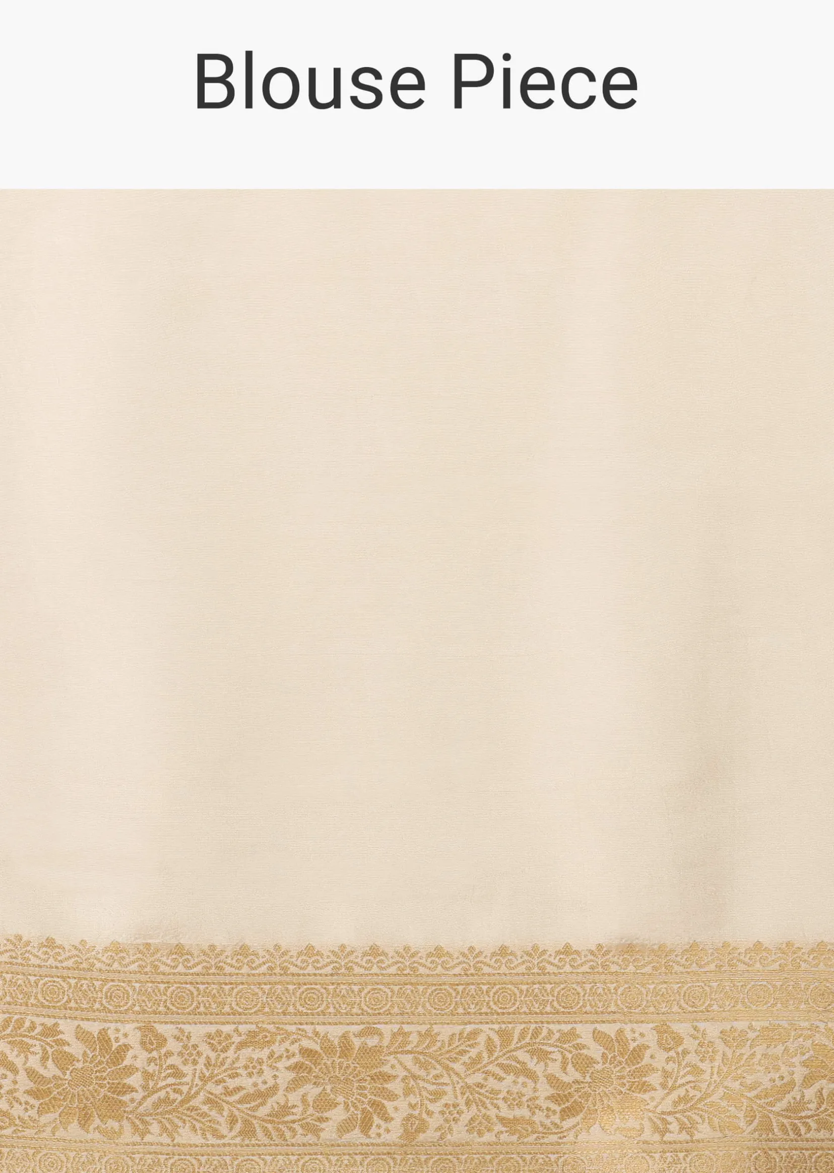 Ivory White Dola Silk Saree With Silver And Gold Jaal Embroidery In Floral Pattern