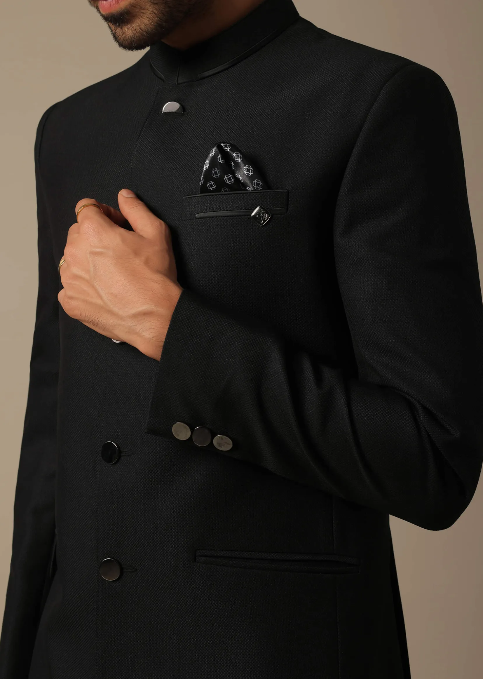 Jodhpuri Suit in Black