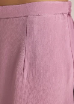 Lavender Chinon Sharara Suit With Cutdana Moti And Sequins