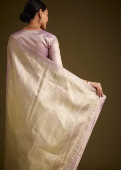 Lavender Kanjivaram Silk Saree