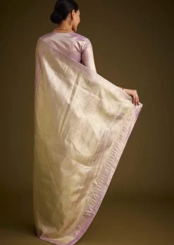 Lavender Kanjivaram Silk Saree